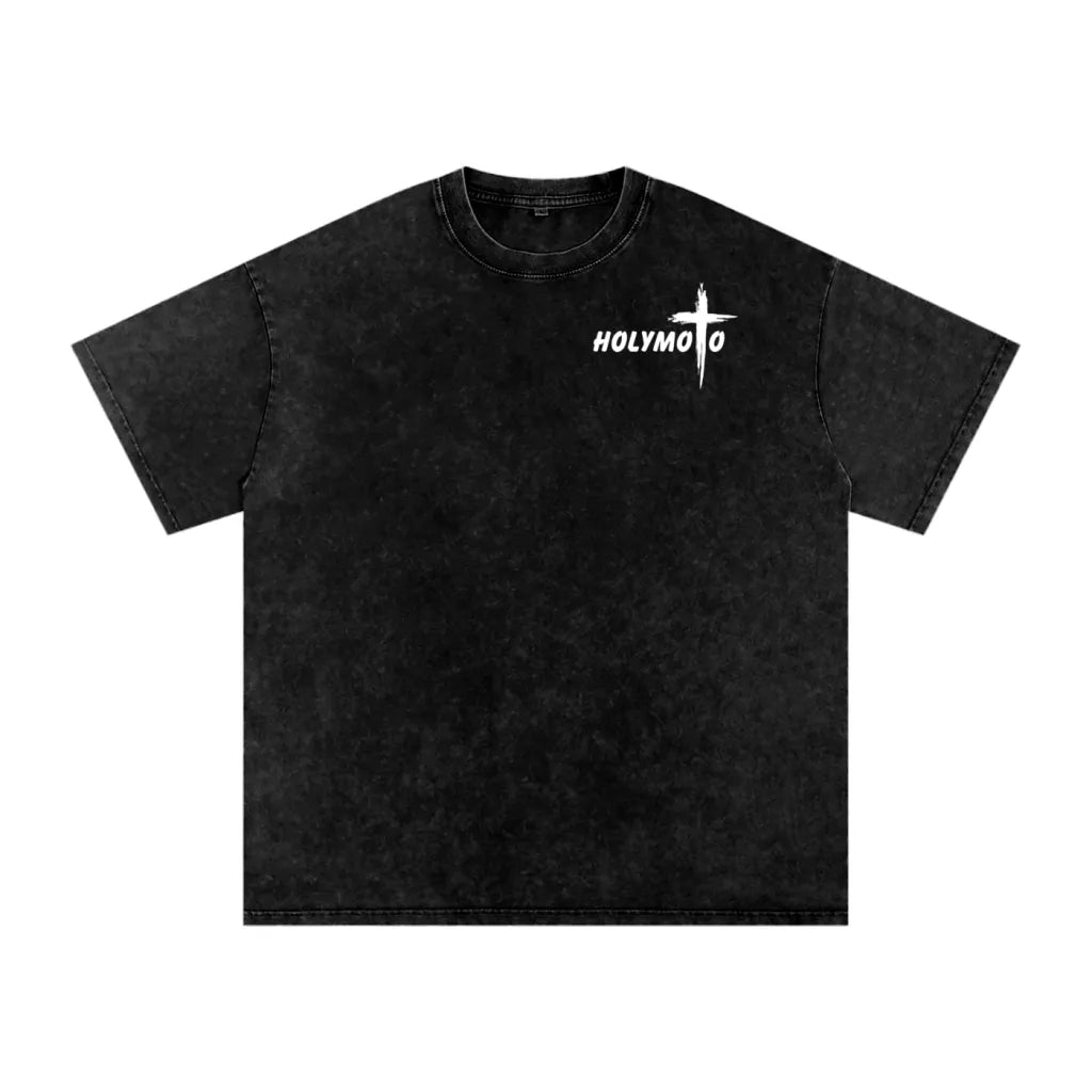 Holy Moto Adult washed graphic T