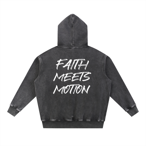Adult Snow washed oversized holymoto hoodie