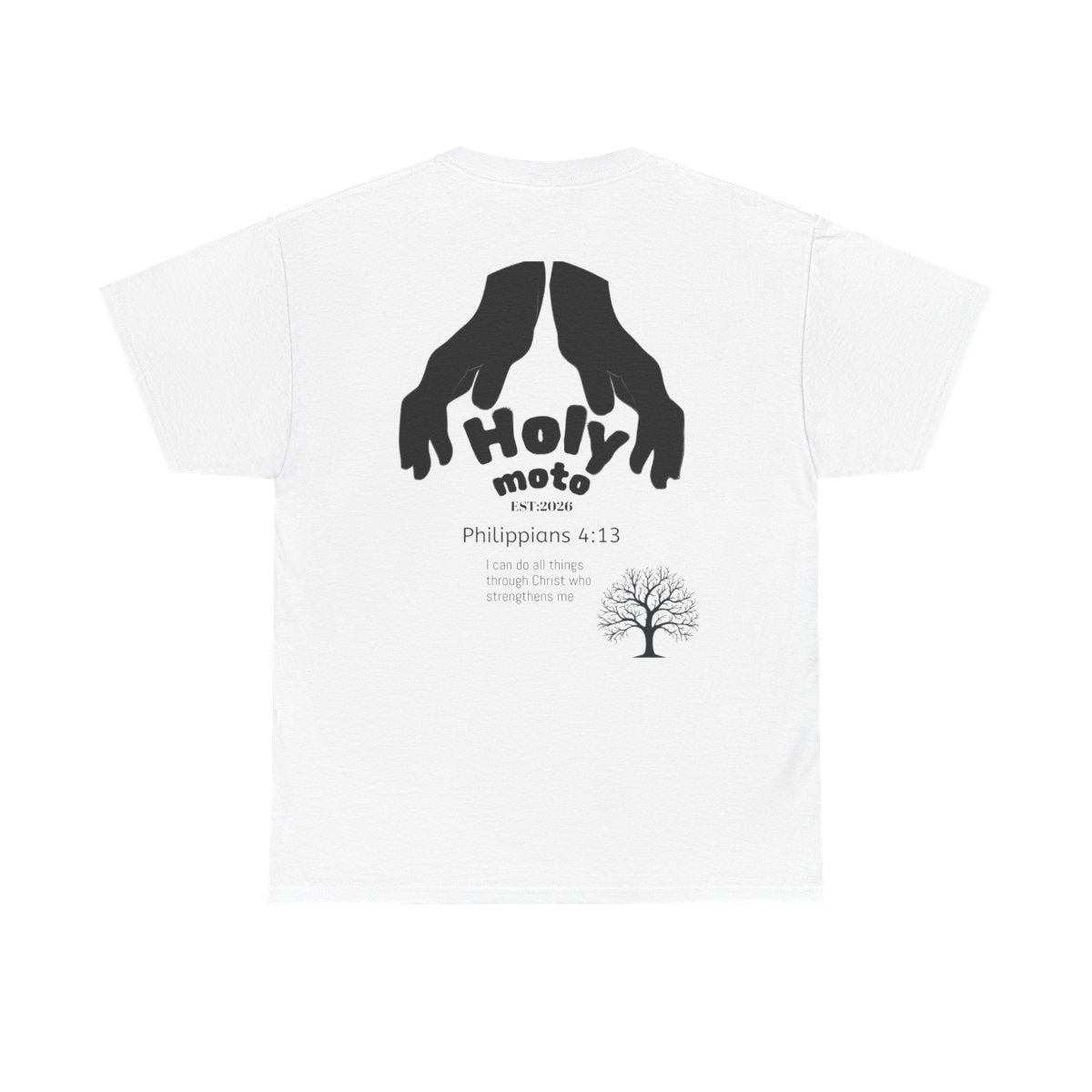 Holy Moto graphic design adult T-shirt