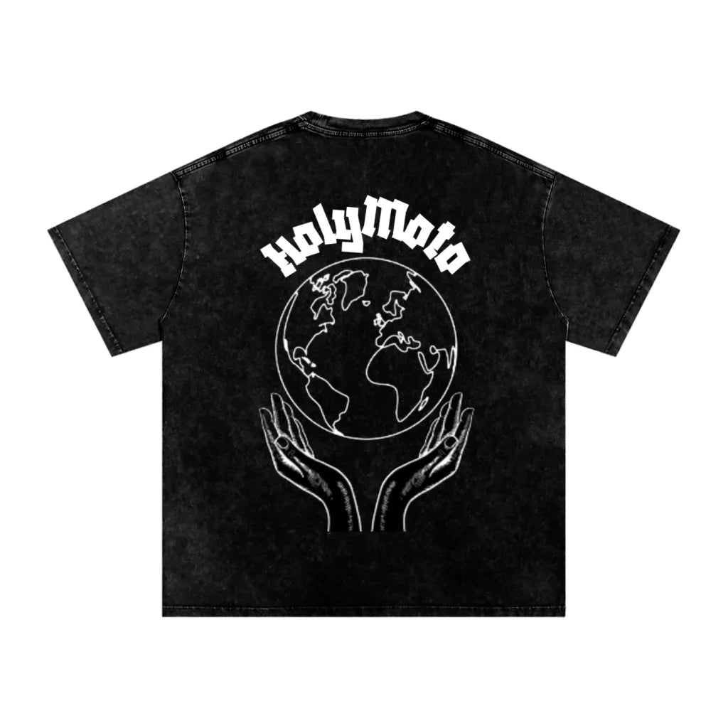 Holy Moto Adult washed graphic T